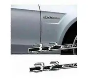 2pcs Metal fit for 3.2 AMG GRILL BADGE or 2 FENDER BADGE CLK C63 SLK CLS 2pcs for amg