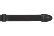 Black Guitar Strap XTR 2 Inch Poly Material, Stitched Leather Ends