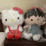 正版 HELLO KITTY &櫻桃小丸子 一對超大娃娃22吋  很稀有的哦！