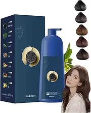 Plant-Based Hair Coloring Cream, Caviar Hair Colour Cream, Bubble Plant Hair Dye Shampoo, Protein Color Protecting Hair Dyeing Cream, Qiweitang Hair Dye, Korean Hair Coloring Shampoo (Chestnut Brown)