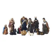 Interior Ornaments Manger Resin Christ Jesus Birth Statue Religious Decor