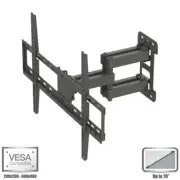 Full Motion TV Wall Mount Dual Arm Single Stud For Up to 70" Max 99lbs LCD VESA