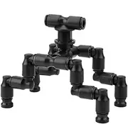 Rainforest Pet Cooling Spray Nozzle, Detachable Nozzle Fogger Mist Sprinkler Adjustable Reptile Forest Super Fogger Mist System, Black, Default, Fixed Spray