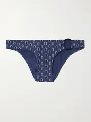 [Matteau] Matteau - The Ring Embellished Floral-print Recycled Bikini Briefs - Blue - 2 2 Blue