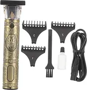 Rechargeable Clipper Buddha Design Oil Scissors 4 Length Combs Hair Salon Tool