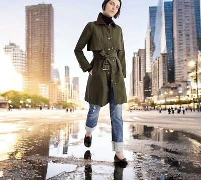 NWT J. Crew Field Trench Coat Size P/S $198