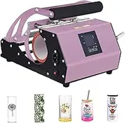 220V Tumbler Heat Press Machine for 11oz-20oz Sublimation Straight Blank Skinny Tumblers Mugs Glass DIY Mug Cup Heat Transfer Print with Temperature Time Setting