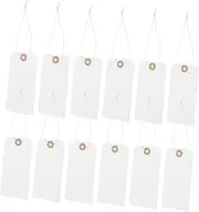 VILLFUL 100PCS Blank Clothing Tags with Wire Paper Labels for Shoes Bags Apparel Versatile Tags for Professional Labeling Aesthetic Appeal
