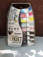 Stratitec Premium Series Inkjet Printer Ink Refill 8 Bottles New