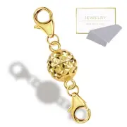 14K Gold Magnetic Necklace Clasps and Closures 925 Sterling Silver Magnetic J...