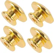 GLSTOY Set of 4 Guitar Strap Metal Locks Acoustic Guitar Strap Button and Anti-skid Pad