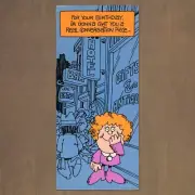 Unused Vintage Barker ADULT BIRTHDAY Card, Funny Conversation Piece Hooker Talk