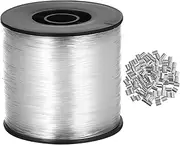 Generic 1 Set Clear Fishing Line Invisible Nylon Wire for Crafts Durable Hanging String Smooth Casting High Tensile Strength for Freshwater Saltwater Fishing