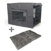 YES4PETS 30' Portable Foldable Dog Cat Rabbit Collapsible Crate Pet Cage with Cover Mat