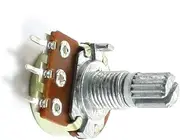 Aexit Type (Control electrical) B 100K Ohm 6mm Split Shaft Single Turn Rotary (40ry32qf560) Taper Potentiometer