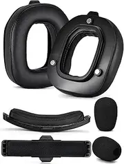 A50 Gen 4 Mod Kit - defean Replacement Earpads and Headband Compatible with Astro A50 Gen 4 Headset,Ear Cushions, Upgrade High-Density Noise Cancelling Foam, Added Thickness (Black Protein)