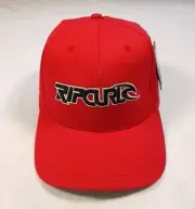 Rip Curl Hat L-XL Mens Red Stretch Comfort Perfect Fit Embroidered Cap NEW