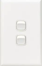 HPM Excel 2 Gang Light Switch