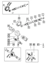Genuine Mopar Front Axle Shaft Snap Ring 5252775
