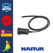 Narva Accessory Socket with 1m Extended Lead for Caravan 4x4 Boat 12/24V 81023BL