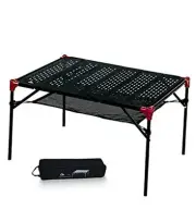 Extendable Folding Table Large Tabletop Area Ultralight Compact with Hollow