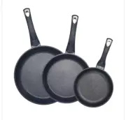 3 Sartenes De Marble Grande Mediano Y Chico Fry pan Marble Set Made In Korea