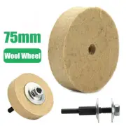 3" Wool Felt Polishing Wheel Buffing Buffer Pads Disc Abrasive Tool 10mm Hole
