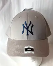 NY New York Yankees Gray MLB Baseball Team Cap Hat New Tags OSFM NOS 2023