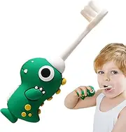 Humkopnl Soft Toothbrush for Toddler,Soft Bristles Toddler Training Toothbrush Child Sized Brush Head - Dinosaur Kids Toothbrush, Toddler Toothbrush for 2-6 Years Old