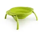 Dexas POP Collapsible Silicone Colander, 10 inch diameter, Solid Green 10-Inch S