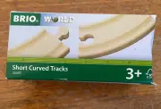 33337 BRIO Wooden Train Short Curved Tracks! NIB! Thomas
