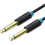 Vention BAABJ 6.35mm TS Male to Male Audio Cable - 5m - Black [BAABJ]