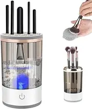 Beautyswirl Cosmetic Brush Cleaner, Thecozyluna Brush Cleaner, Electric Makeup Brush Cleaner, Electric Make Up Brush Cleaner And Dryer, Dust Proof Beauty Brushes Organizer (Black)