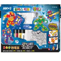 在飛比找蝦皮購物優惠-[全新在台現貨]韓國 AMOS 機器人六色彩繪玻璃吊飾 DI
