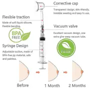 2pcs For Day And 2pcs For Night Inverted Nipple Puller Aspirator Corrector Women Nipple Suckers For Flat Nipples