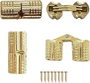 8mm Hidden Brass Barrel Hinges 180 Degree Opening Angle Cabinet Hinges for DIY Jewelry Box Hand Craft 8 Pack