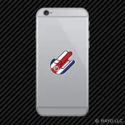 Costa Rican Shocker Cell Phone Sticker Mobile Costa Rica CRC CR