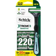 Schick Xtreme 3 Sensitive Shaver Kit each