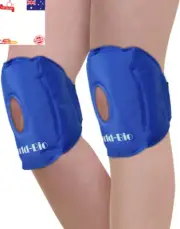 Knee Ice Packs for Injuries, Reusable Gel Cold Compression Wraps, 2Pack for Knee