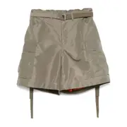 [Sacai] Sacai Belted Shorts 0 NUMERIC GREEN