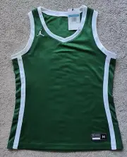 $47 Nike Women Size M Jordan Jumpman Dri-FIT Dark Green Basketball Jersey AT0540