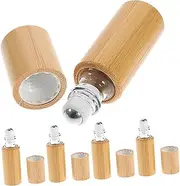 OATIPHO 5pcs Portable Essential Oil Roller Bottles Perfume Containers Lightweight Travel Bottle Leak Design for Go Use