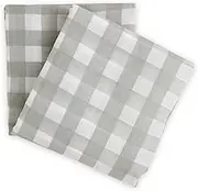 Merry Night AT12421S76 Duvet Cover, Double Long Size, 2-Piece Set, Natural Checker, (Throw Cover/Bed Cover), Gray