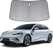 6 Layer Thick WindScreen Sun Shade for BYD Seal 23-24 Premium UV Protection Foldable Front Window Sunshade Heat Shield Cover