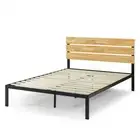 Queen Bed Frame Solid Wood Headboard Metal Base - Zinus Paul