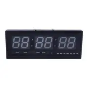 Large Digital LED Clock Wall Mount Jumbo Display Alarm Timer Calendar