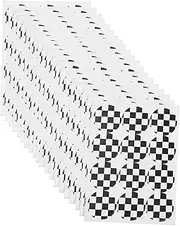 GAROZATION 20pcs Racing Car Checkered Decals Decorative Envelope Seals Stickers for Party Favors Candy Bags and Invitations Easy to Apply Adhesive Labels for Unique Touch