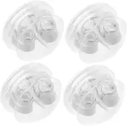 MINAOLULUS Elegant Earring Backs Locking Earring Backings for Studs Soft and Comfortable Replacement Posts for Hook