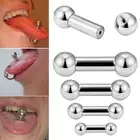 Steel Large Size Tongue Nail Dumbbell Tongue Nail Tongue Ring Piercing Jewelry