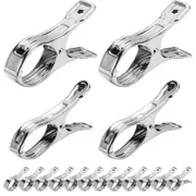 Large Stainless Steel Clothes Pegs Hanging Clip Laundry Windproof Clamp
